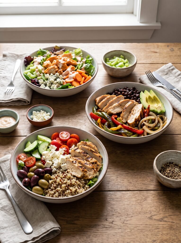 Easy High-Protein Chicken Bowls 