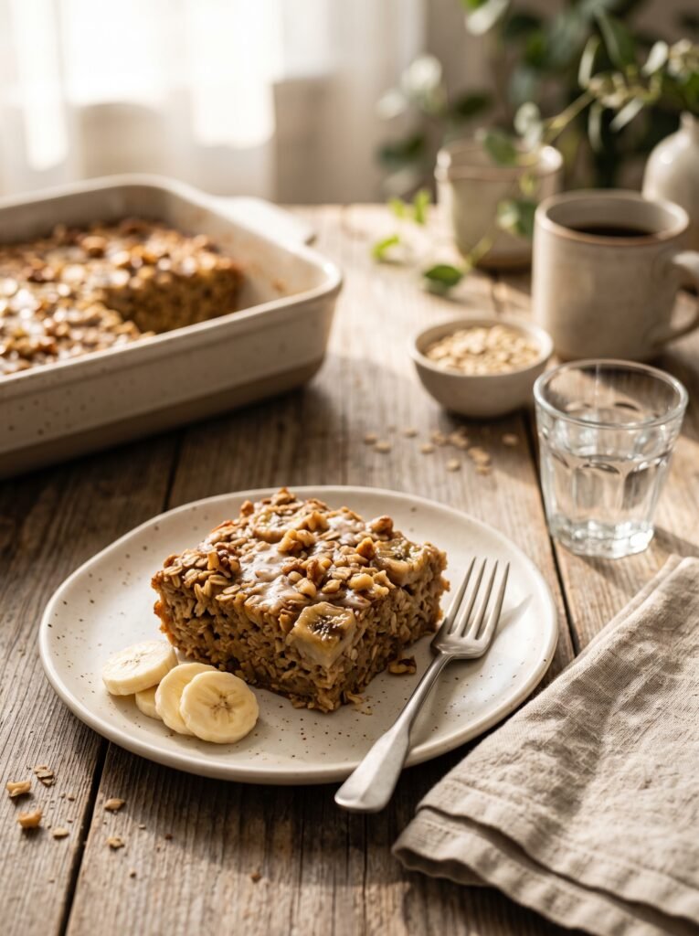 Banana Oat Breakfast Bake