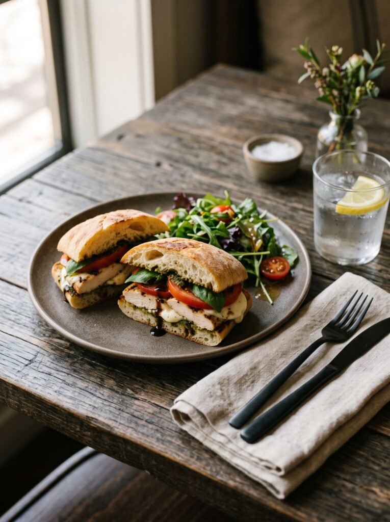 Caprese Chicken Sandwich