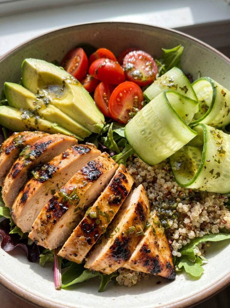 Easy High-Protein Chicken Bowls 