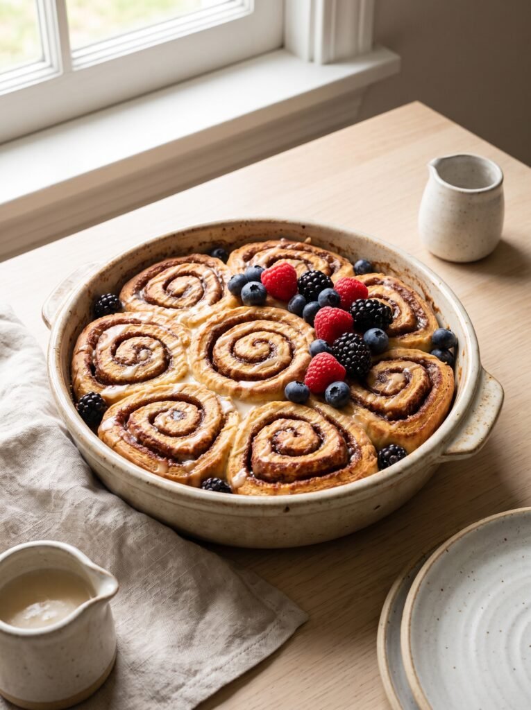 Cinnamon Roll French Toast Casserole