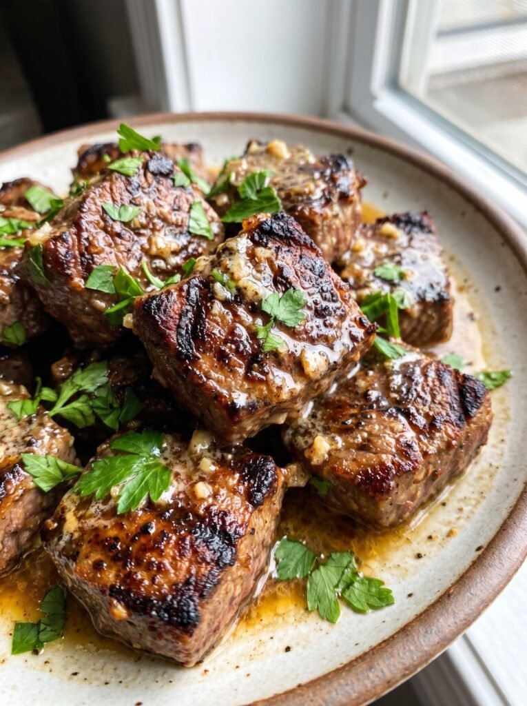Creamy Garlic Butter Steak Bites