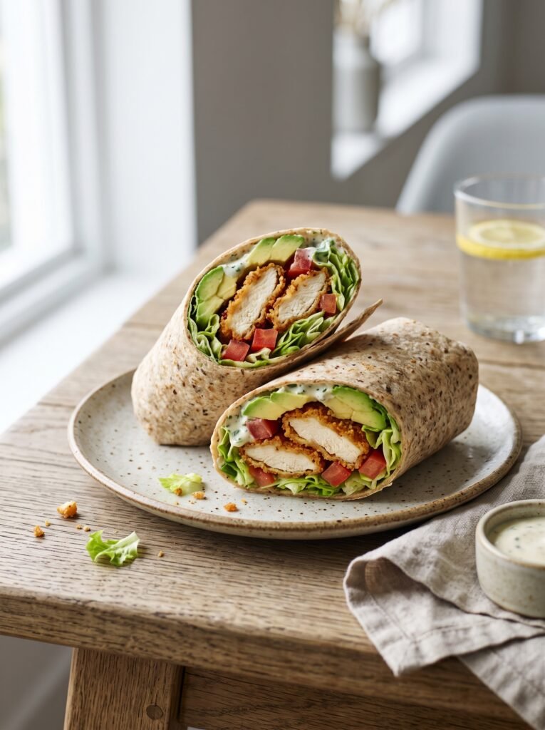 Crispy Chicken Avocado Wrap