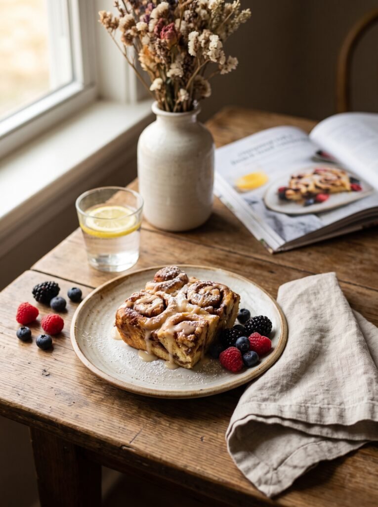 Cinnamon Roll French Toast Casserole