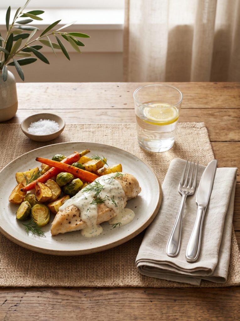 Slow Cooker Creamy Ranch Chicken