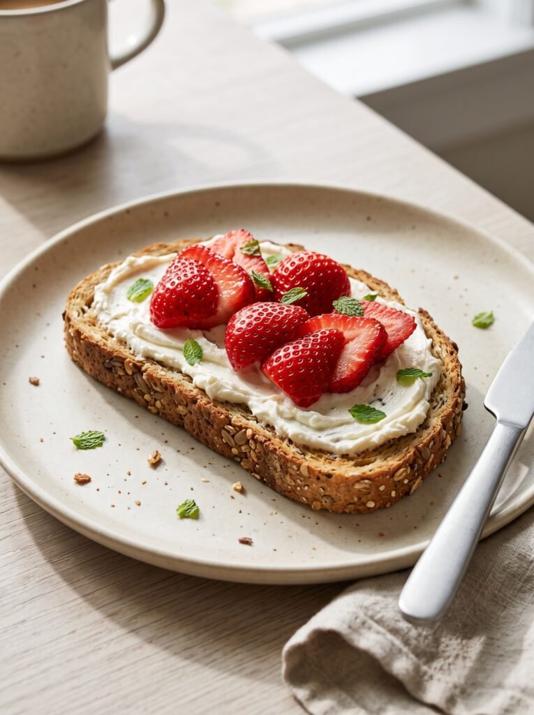 Strawberry Cream Cheese Toast