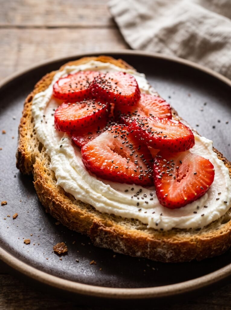 Strawberry Cream Cheese Toast