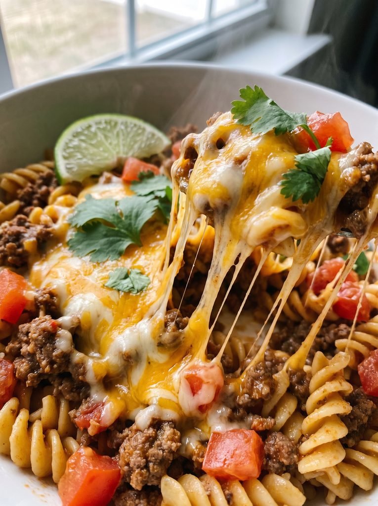 Cheesy Taco Pasta