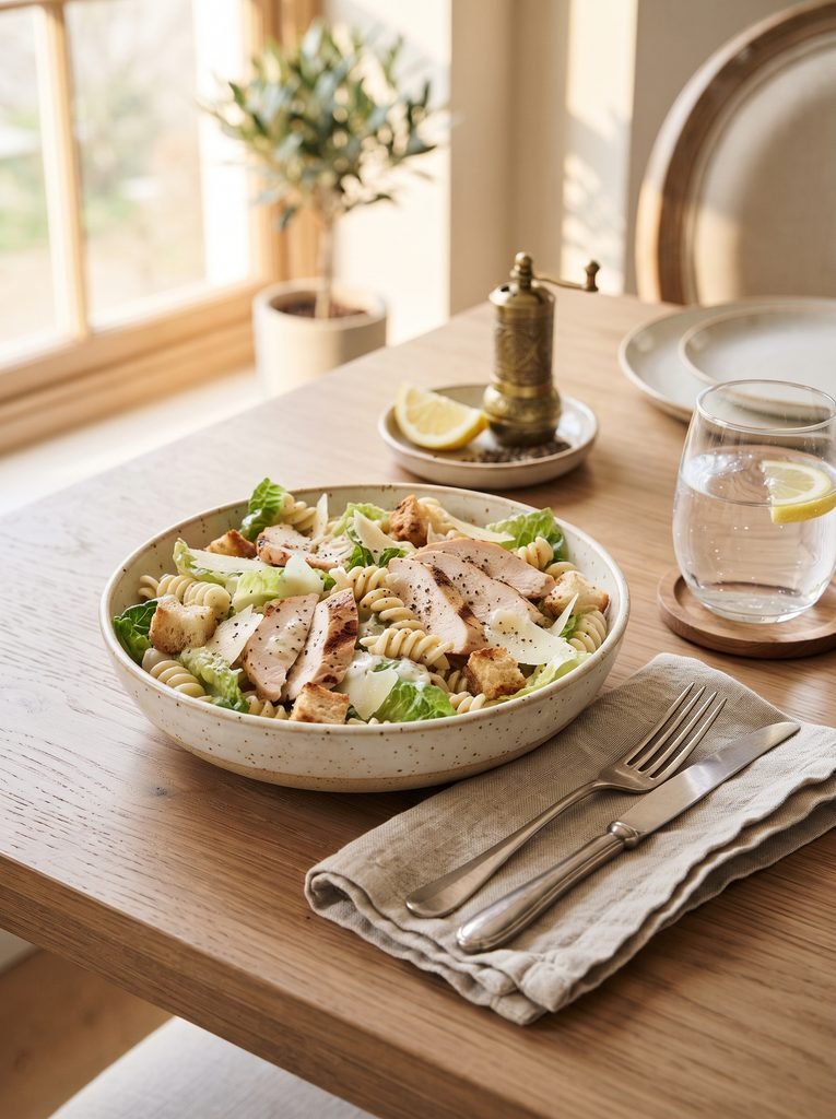 Chicken Caesar Pasta Salad