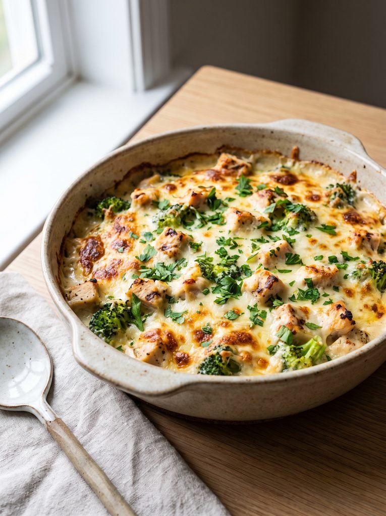 Baked Chicken Alfredo
