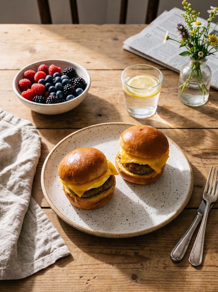 Sausage Egg & Cheese Breakfast Muffins