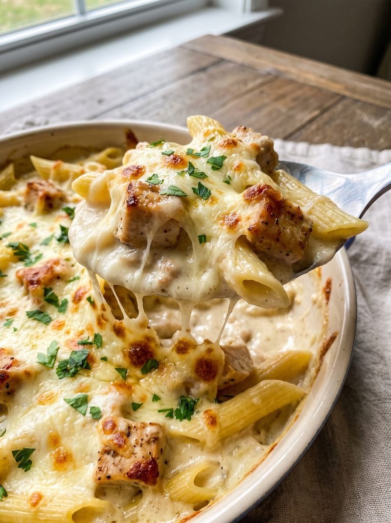 Baked Chicken Alfredo