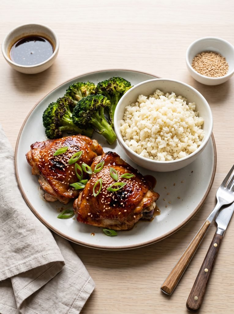 Sticky Chicken Thighs