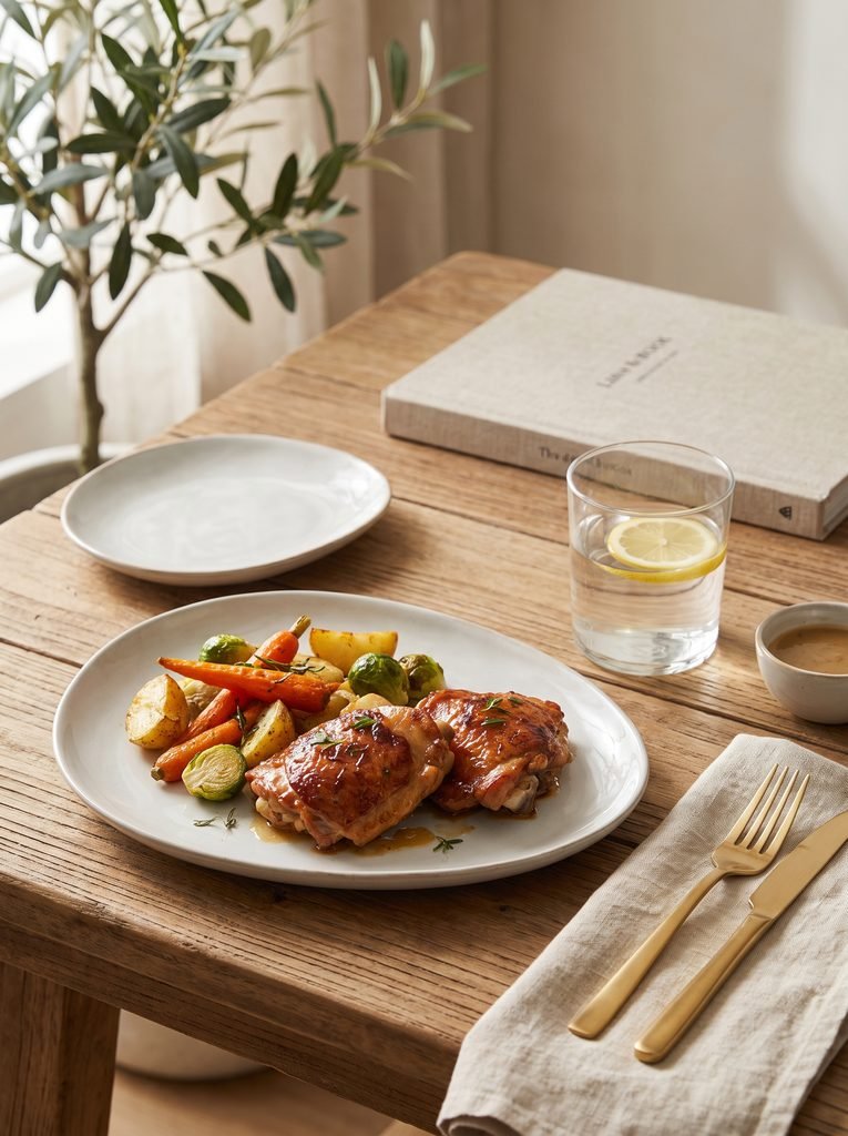 Sticky Chicken Thighs